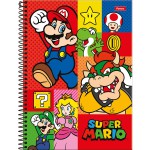 CADERNO UNIVERSITARIO FORONI SUPER MARIO 10 MATERIAS