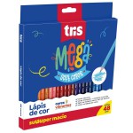 LAPIS DE COR TRIS MEGA SOFT COM 48 CORES